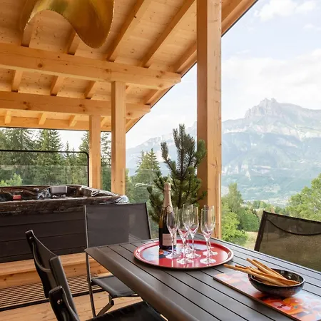Eteila Vue Incroyable ! 10 Min De Megeve Chalet Combloux